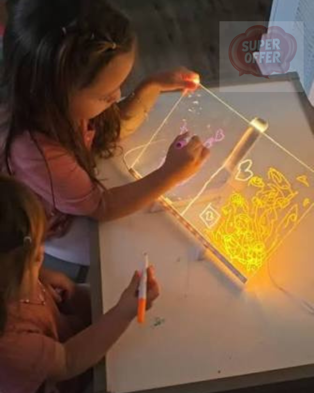 🚀 PIZARRA LED MÁGICA - DESPIERTA SU CREATIVIDAD 🌈✨