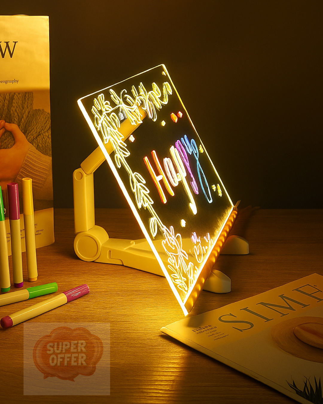 🚀 PIZARRA LED MÁGICA - DESPIERTA SU CREATIVIDAD 🌈✨